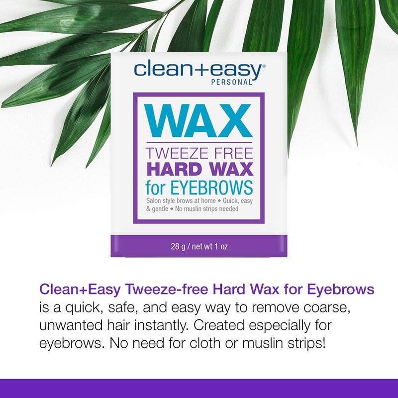 Clean + Easy Microwave Wax â€“ Microwavable Wax Hair Removal for Face, Body & Eyebrows, At-Home Facial Waxing, 1 oz - Image 3